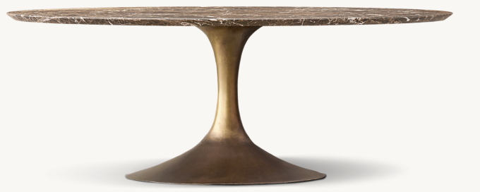 Aero Stone Oval Dining Table