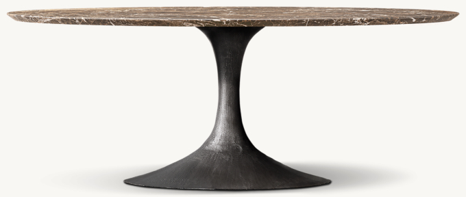 Aero Stone Oval Dining Table