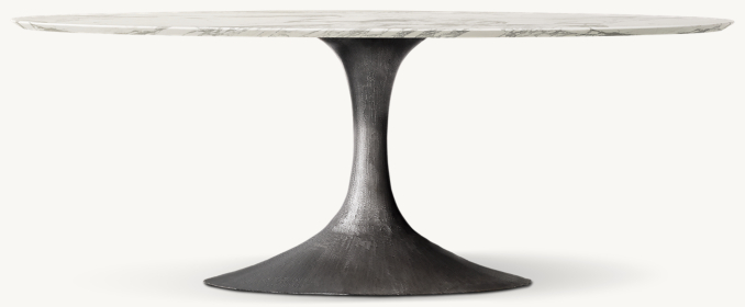 Aero Stone Oval Dining Table