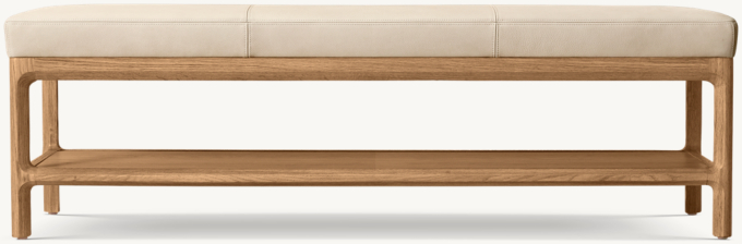 Padua Leather End-of-Bed Bench