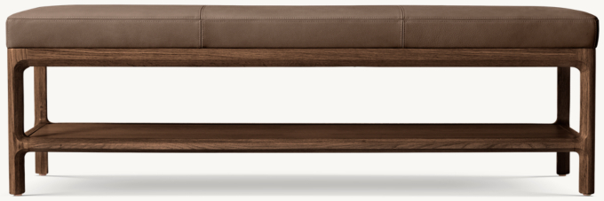 Padua Leather End-of-Bed Bench