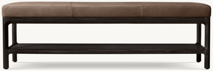 Padua Leather End-of-Bed Bench