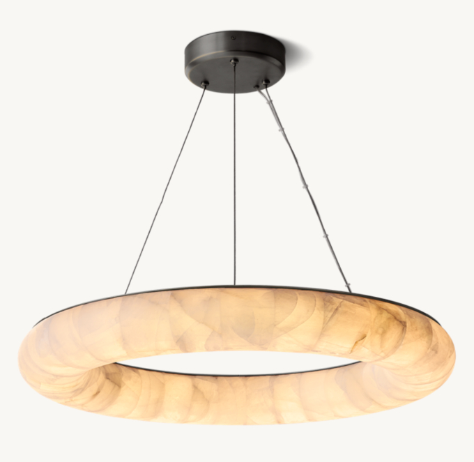 Rivage Lisse Round Chandelier 31"