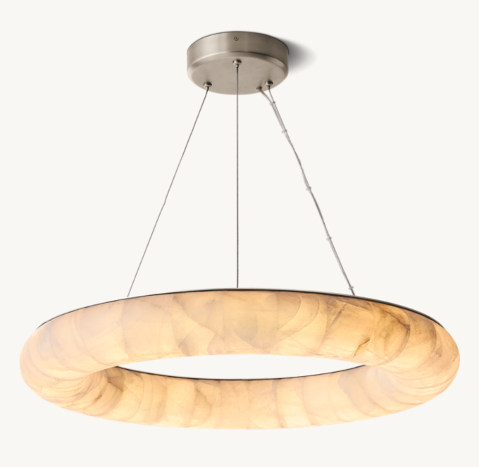 Rivage Lisse Round Chandelier 31"