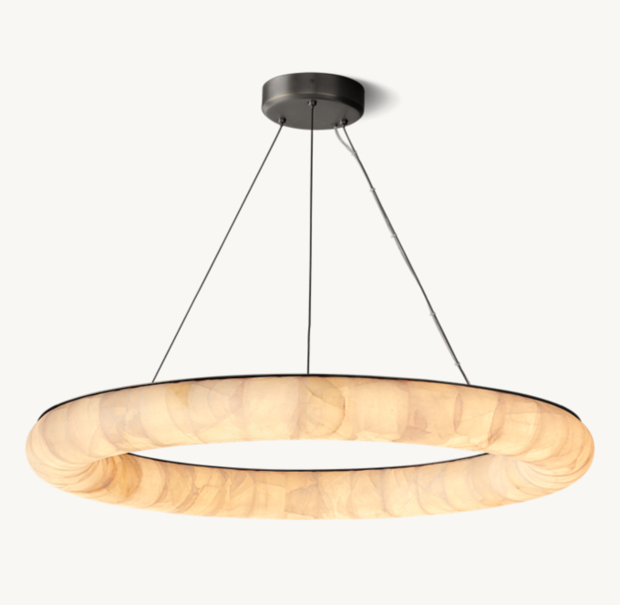 Rivage Lisse Round Chandelier 41"