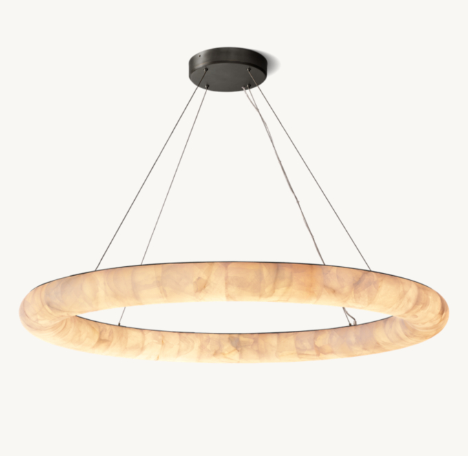 Rivage Lisse Round Chandelier 61\"
