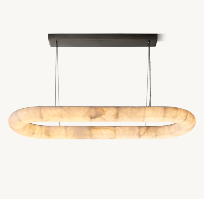 Rivage Lisse Oval Chandelier 57\"