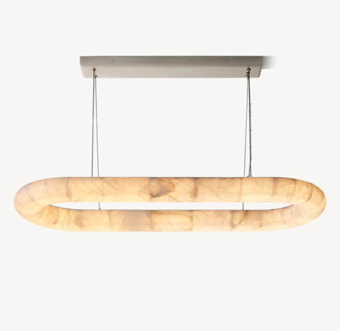 Rivage Lisse Oval Chandelier 57&quot;