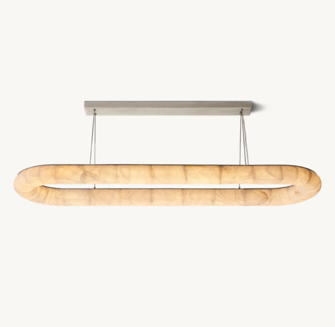 Rivage Lisse Oval Chandelier 74&quot;