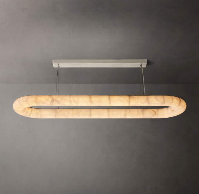 Rivage Lisse Oval Chandelier 74\"