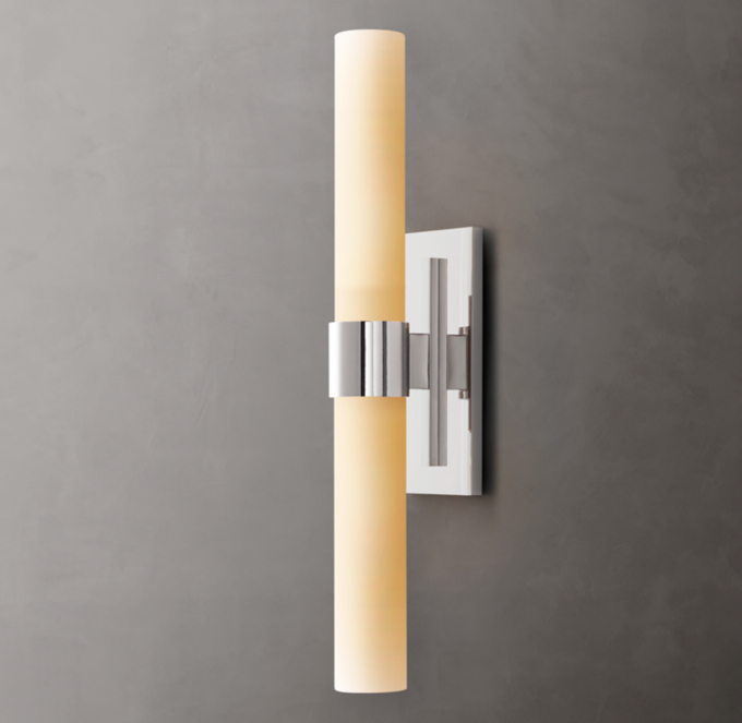 Ravelle Milk Glass Linear Sconce