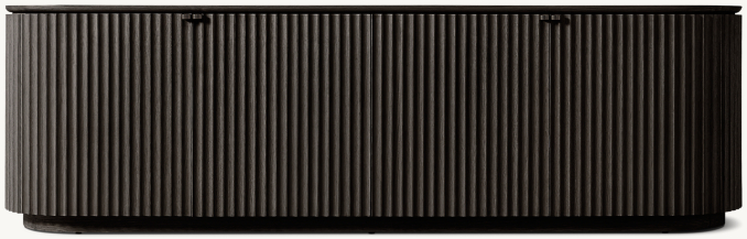 Front view of Milos 4-Door Media Console 