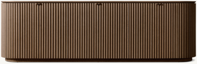 Front view of Milos 6-Door Sideboard 