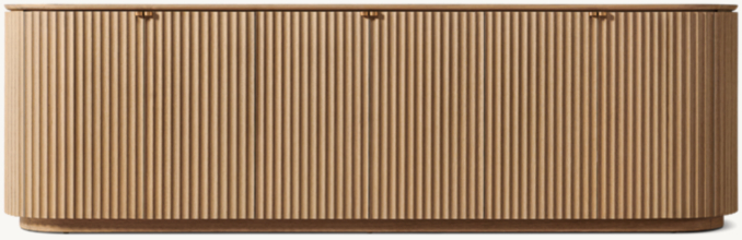 Front view of Milos 6-Door Sideboard 