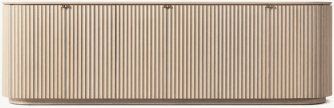 Front view of Milos 6-Door Sideboard 