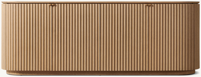 Front view of Milos 4-Door Sideboard 