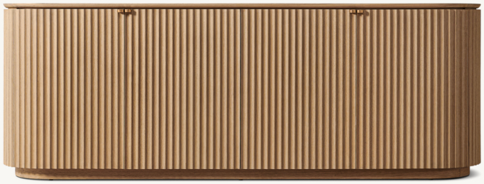 Front view of Milos 4-Door Sideboard 