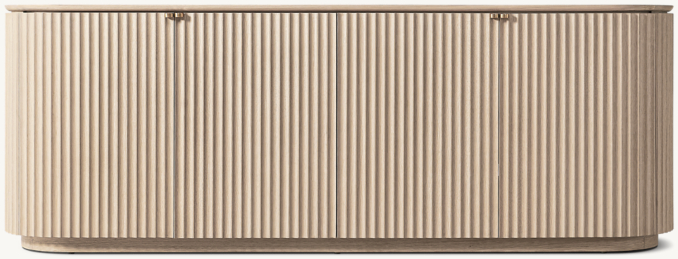Front view of Milos 4-Door Sideboard 