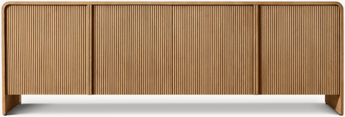 Front view of Alora 4-Door Media Console 