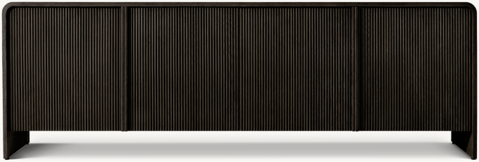 Front view of Alora 4-Door Media Console 