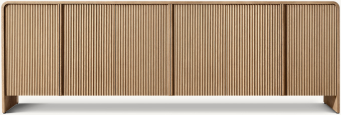 Front view of Alora 6-Door Sideboard 