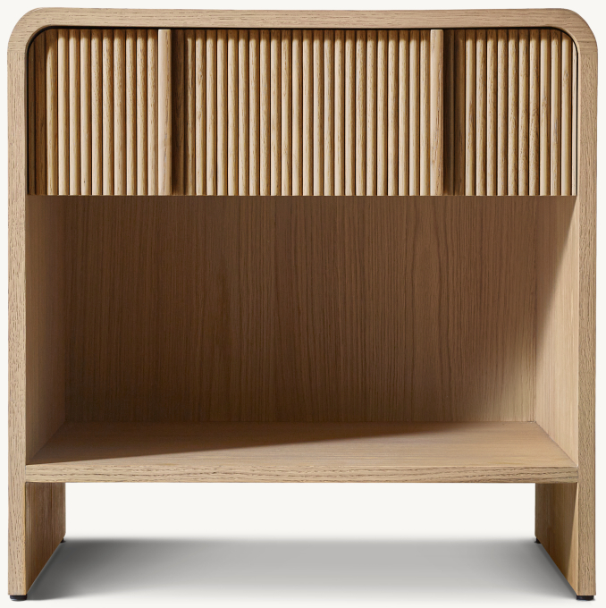 66cm nightstand shown in Greige Oak.