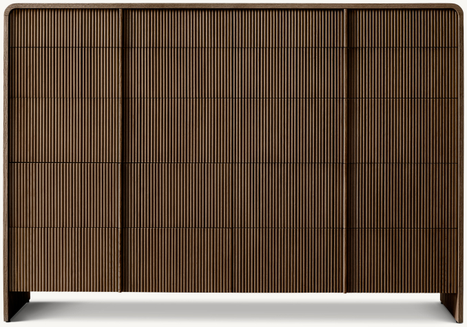 Front view of Alora 10-Drawer Dresser