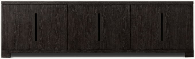 Front view of Jensen 6-Door Media Console 