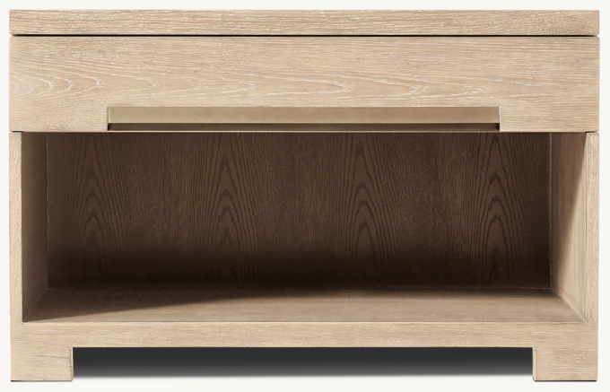 97cm nightstand shown in Greige Oak.