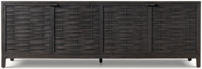 Front view of Tessere 4-Door Media Console 