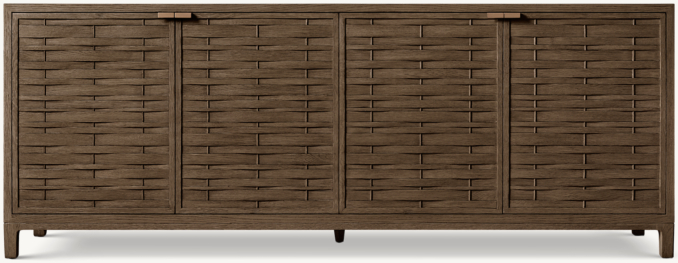 Front view of Tessere 4-Door Sideboard 