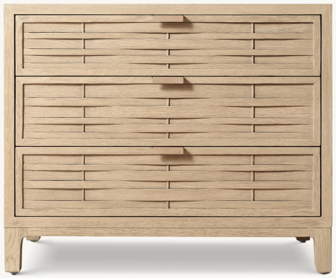 32" nightstand shown in Greige Oak.