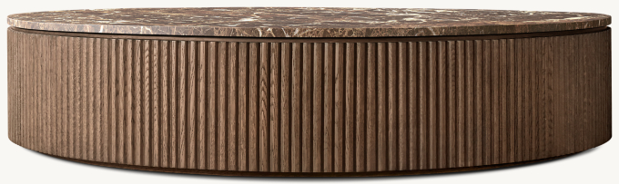 Byron Emperador Round Coffee Table