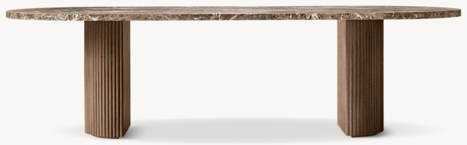 Shown in Brown Oak/Brown Emperador Marble.