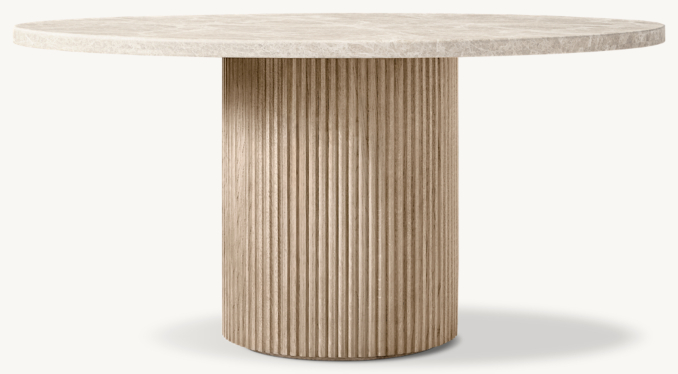 Shown in Whitewashed Oak/White Emperador Marble.