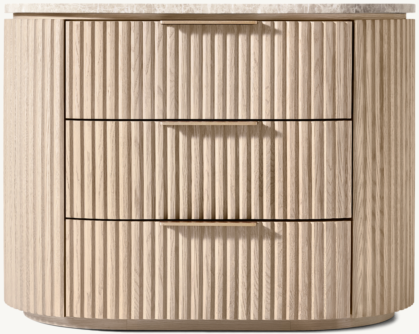 Byron Emperador Closed Nightstand by RH