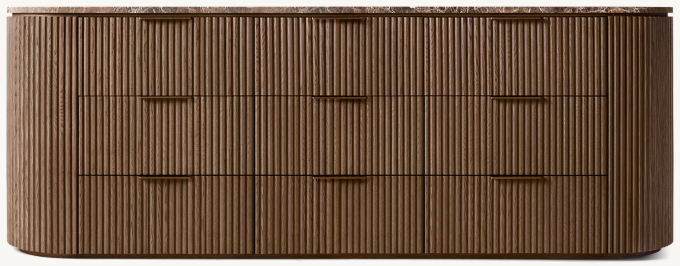 Byron Emperador 9-Drawer Dresser