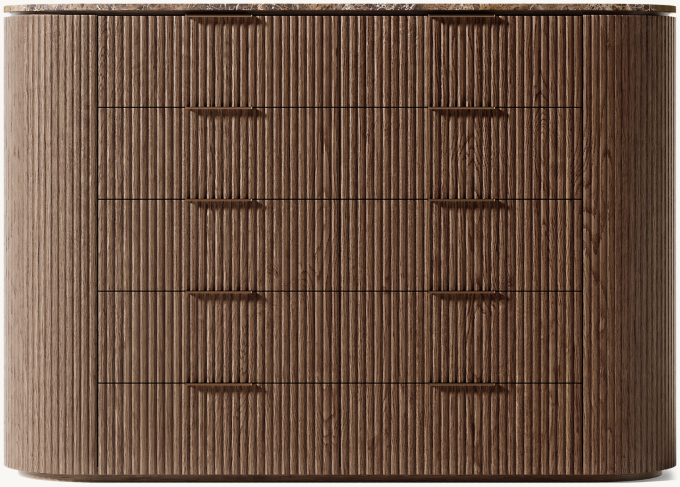 Byron Emperador 10-Drawer Dresser