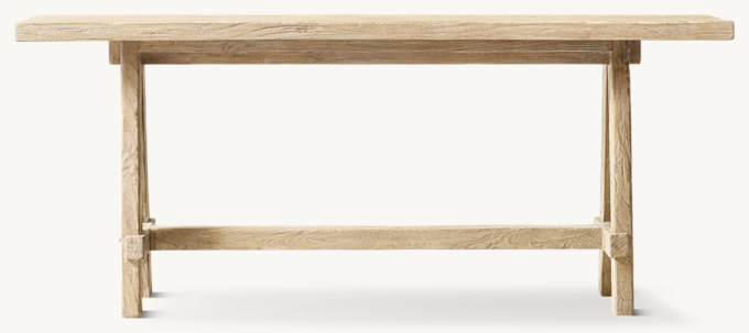 Reclaimed Elm Sawhorse Console Table