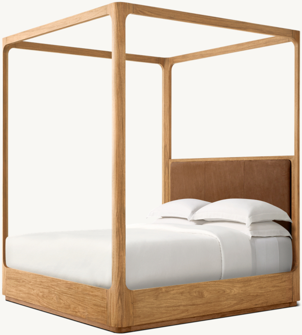 Santiago Leather Canopy Bed