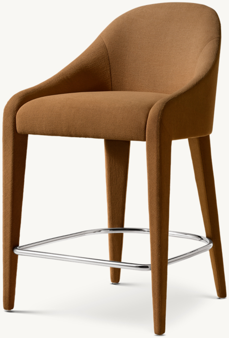 Restoration Hardware Alessia Fabric Stool