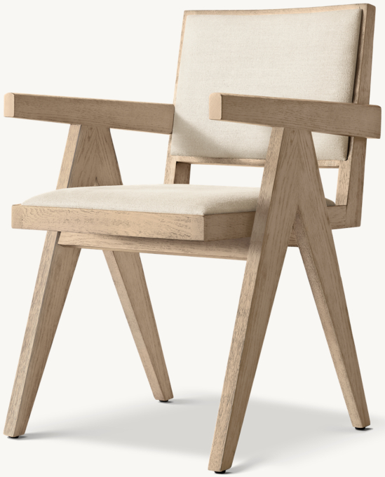 Jakob Framed Fabric Dining Armchair
