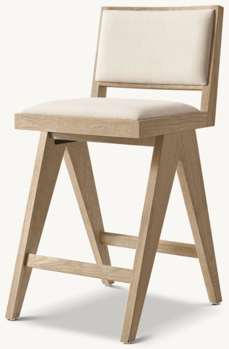 Jakob Framed Fabric Bar & Counter Stool