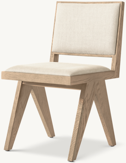 Jakob Framed Fabric Dining Side Chair | RH