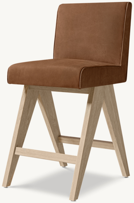 Jakob Leather Bar & Counter Stool