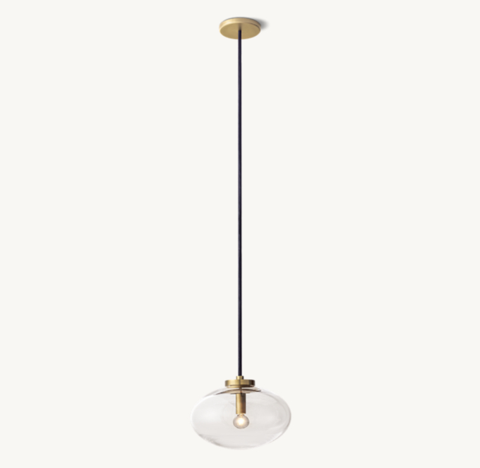 Cabrette Clear Glass Pendant