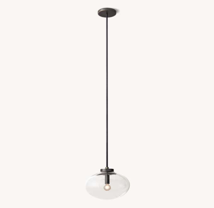 Cabrette Clear Glass Pendant