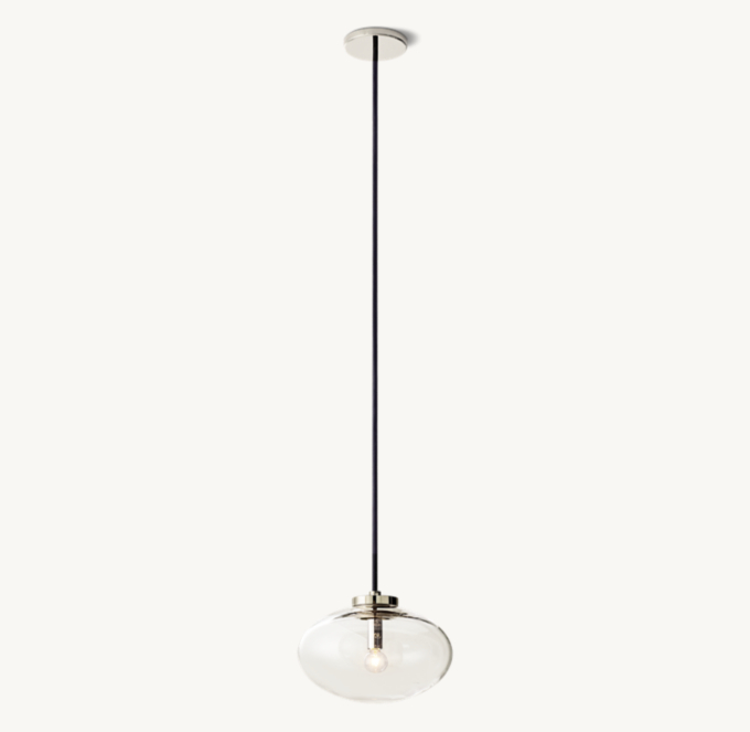 Cabrette Clear Glass Pendant