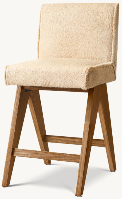Jakob Hair-On-Hide Bar & Counter Stool