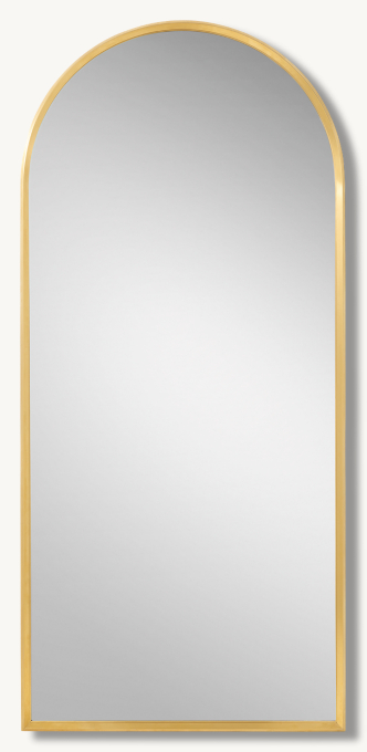 ARCHED METAL BEVELED MIRROR